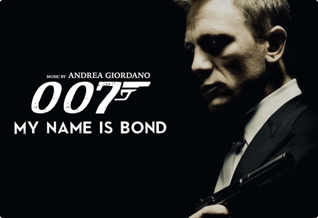 My name is Bond, James Bond